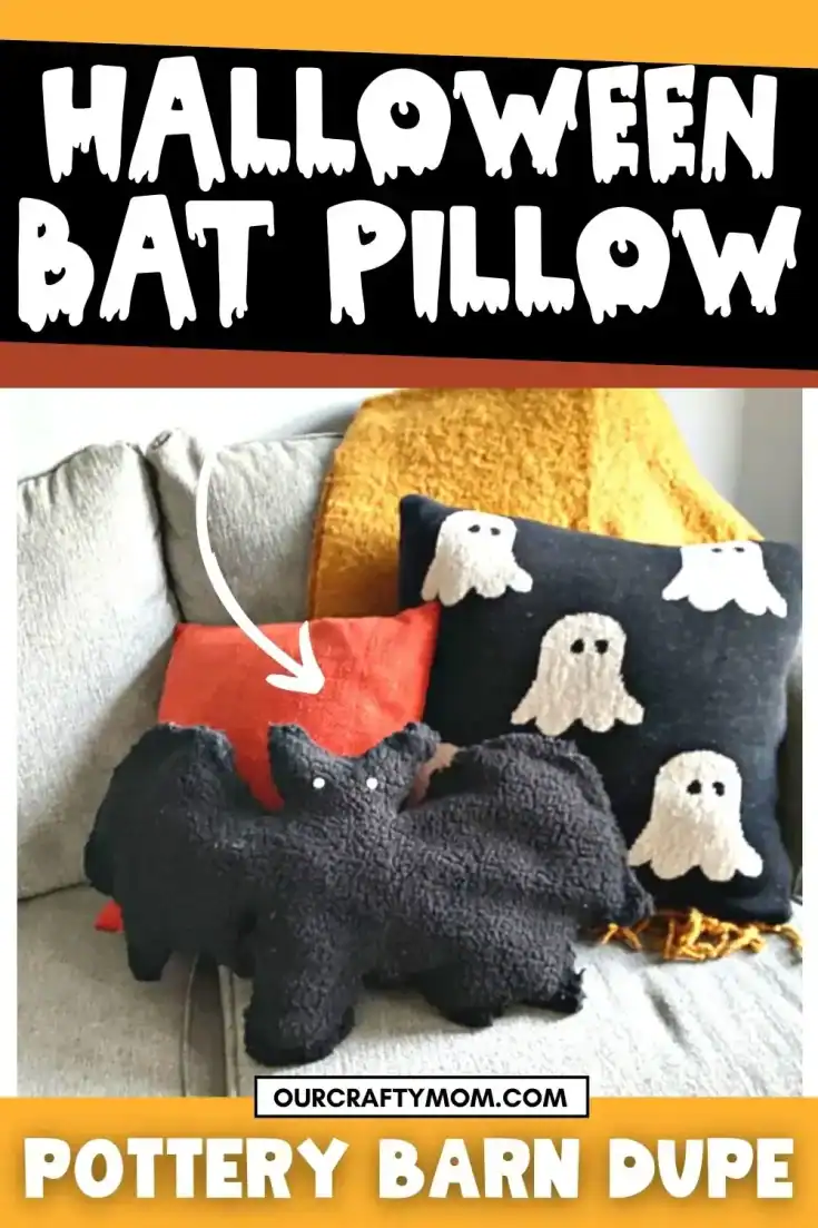 Image for Halloween Bat Pillow (Pottery Barn Dupe)