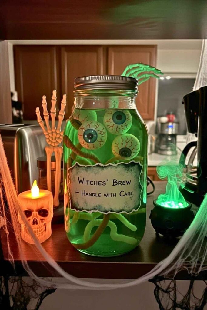 15 Halloween Crafts With Glass Jars to Add Spooky Charm to Your Decor