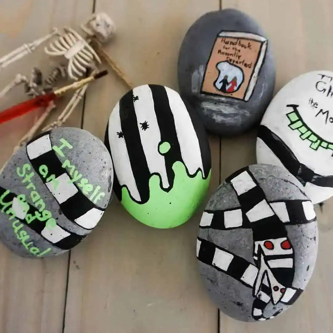 beetlejuice painted rocs